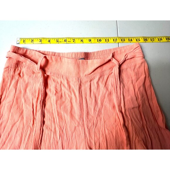 Soho New York & Company Womens Coral Wide-Leg Capri Pants Size M - Picture 8 of 13